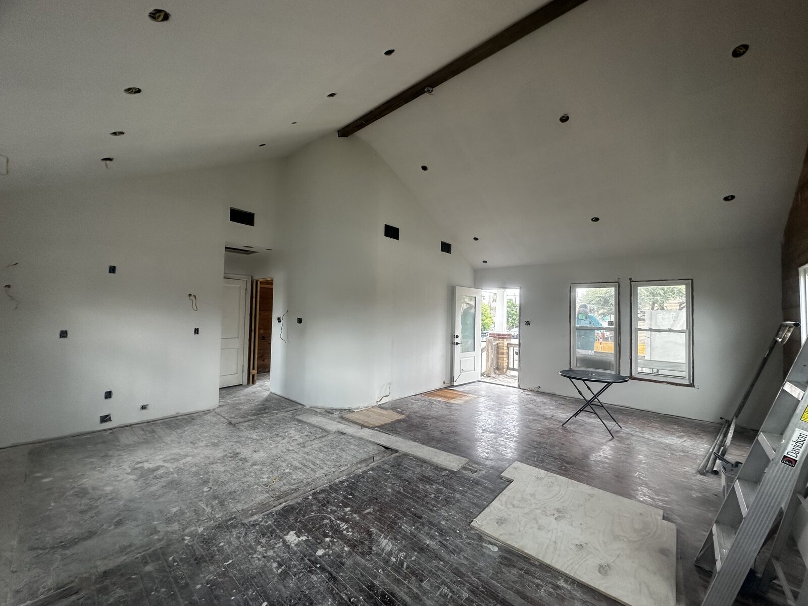 Finished vaulted interior renovation by Sand Star Services