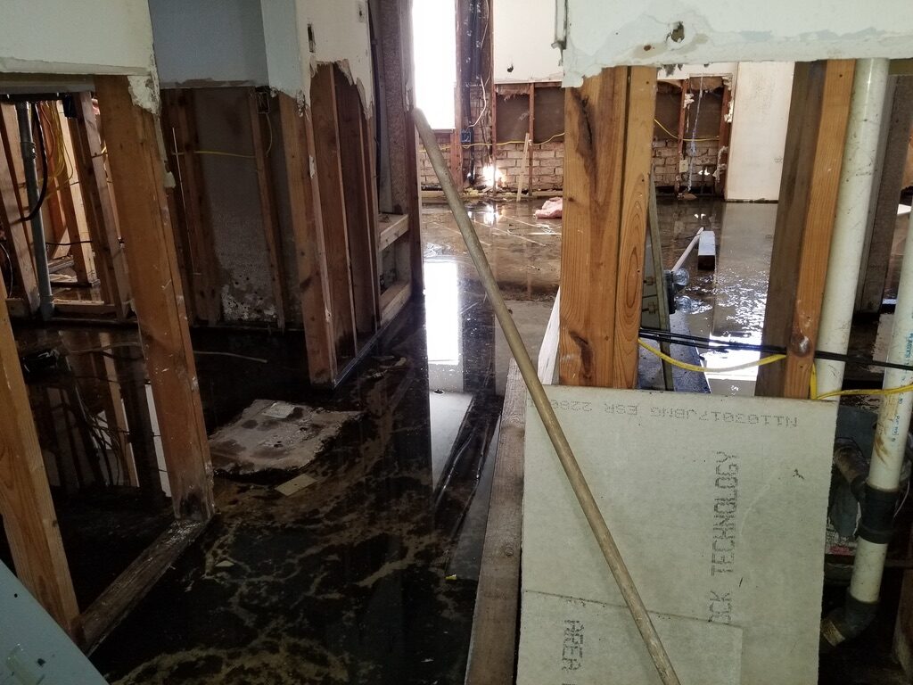 Storm damage stabilization and rebuild